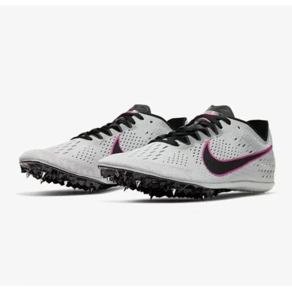 Nike Zoom Victory 3 Pure Platinum Blast Track Spikes Mens Sz 13 835997
